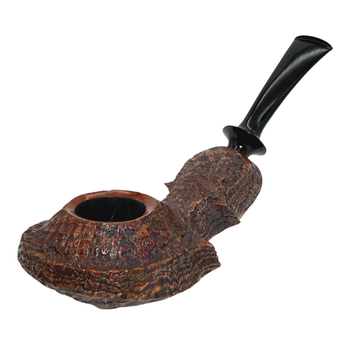 HS Studio Violin Rusticated Briar Pipe