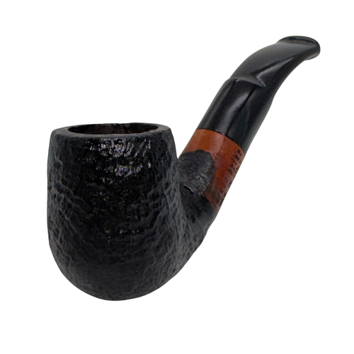 Small Apple Italian Briar Pipe – Rusticated Finish