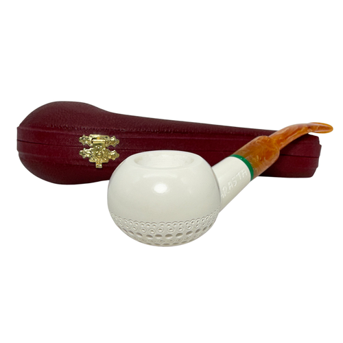 Arasta Tomato 3D Lattice Smooth Meerschaum Pipe