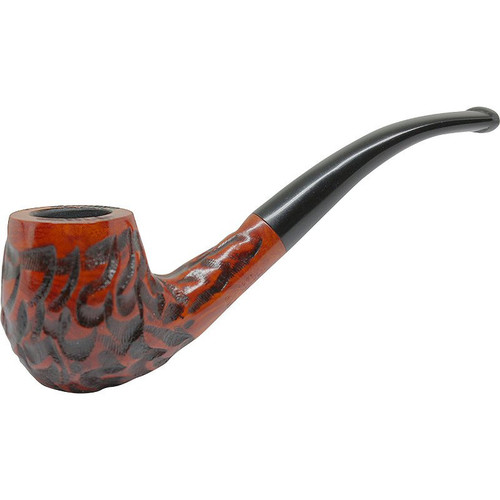 Lorenzo Spitfire Sport Brushed Rusticated Apple Briar Pipe