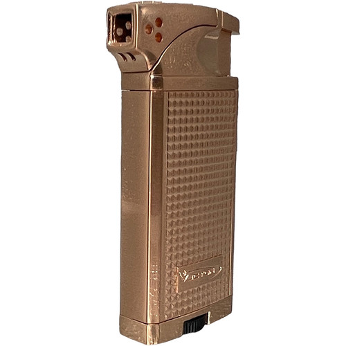 Vector KGM Duke Dual Soft Flame Pipe & Torch Cigar Lighter - Rose Gold