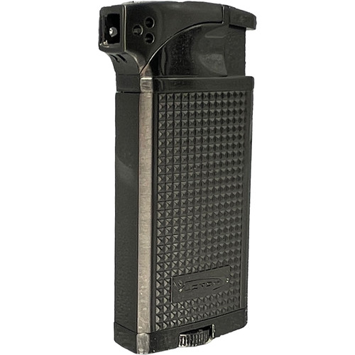 Vector KGM Duke Dual Soft Flame Pipe & Torch Cigar Lighter - Gunmetal