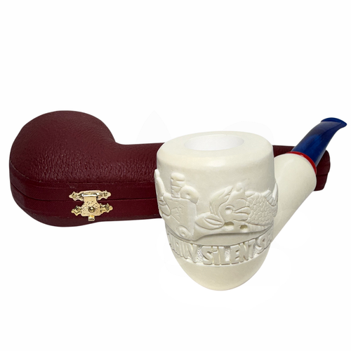 Special Govem US Navy Silent Service Dolphins Meerschaum Pipe