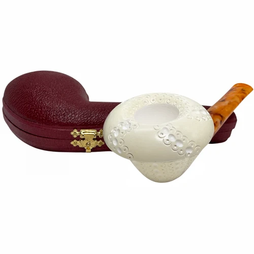Special Calabash Designer Lattice Meerschaum Pipe