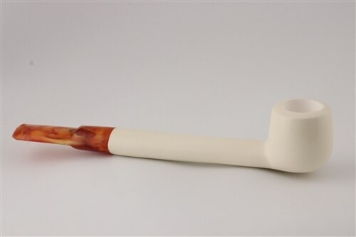 Special Hand Carved Canadian Smooth 100% Solid Block Meerschaum