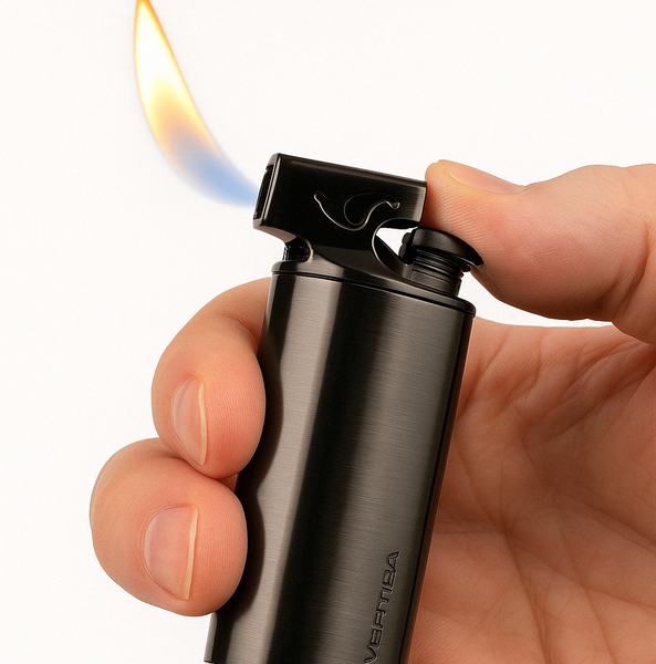 Vector KGM Elio Butane Pipe Lighter with Tamper - Mahogany Marble | Lighters 