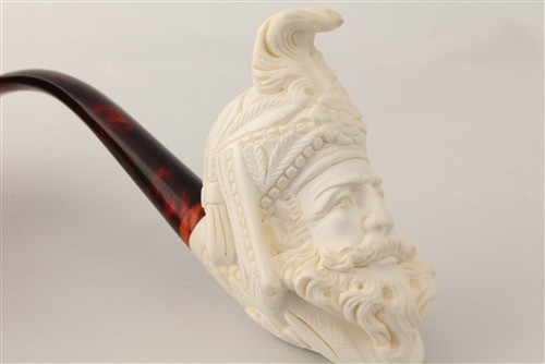 Special Hand Carved Sultan by Master Carver E.Cevher Meerschaum