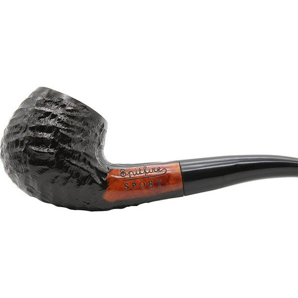 Lorenzo Spitfire Sport Black Sand Briar Pipe | Royal Meerschaum Pipes