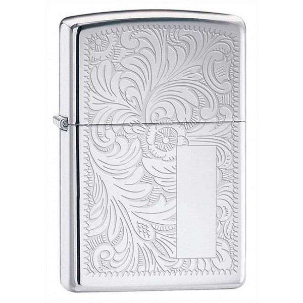 High Polish Chrome Venetian Zippo Pipe Lighter | Royal Meerschaum