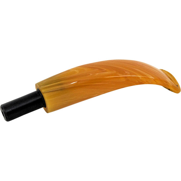 Amber Replacement Briar Pipe Stem - Bent