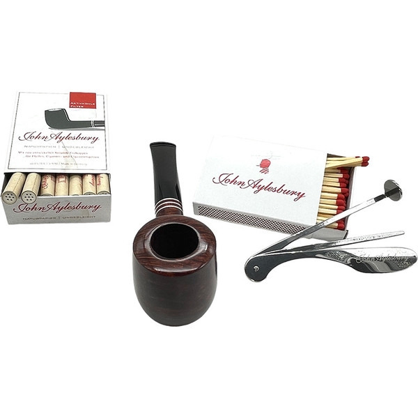 tobacco pipe smoking for beginners John Aylesbury Beginner Pipe Smoker's Set - Straight | Briar Pipes