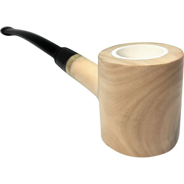 Meerschaum Lined Poker Churchwarden Olive Wood Pipe | Royal