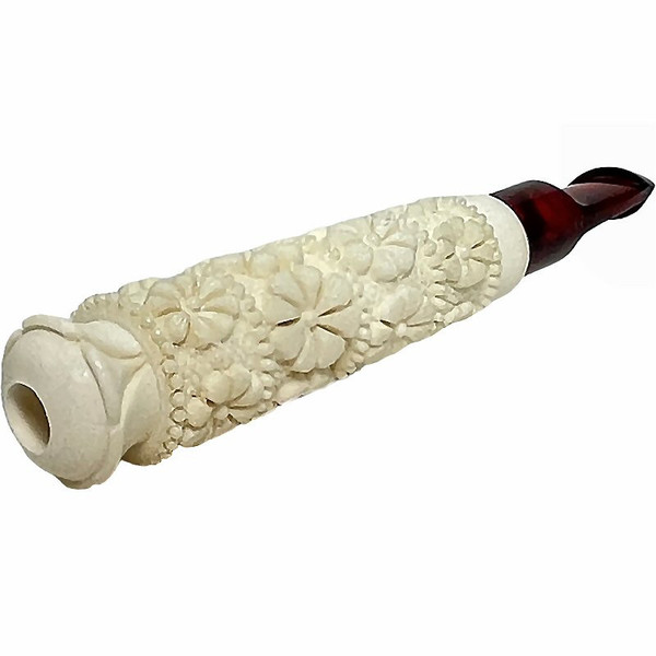 Flowers and Beads Meerschaum Cigarette Holder