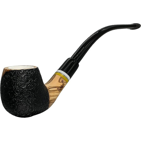Meerschaum Lined Dapper Olive Wood Churchwarden Pipe | Royal