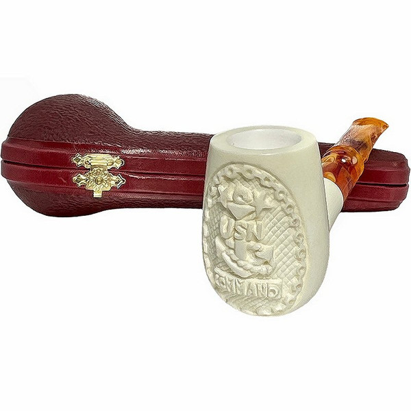 パイプ⑦ メシャム 約14㎝ MEERSCHAUM PIPE トルコ製 喫煙具 煙草 煙管