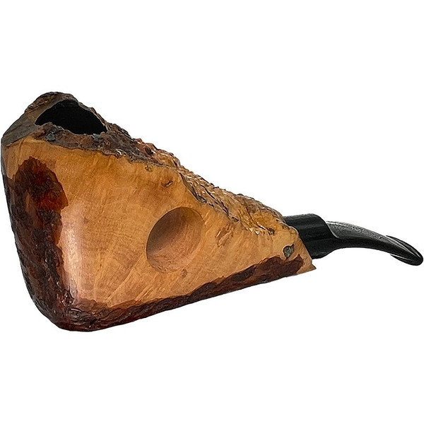 freehand tobacco pipe Handcrafted Briar Wood Cavalier Pipe Smooth Tyrolean Pipe Nording Freehand Black Grain #3