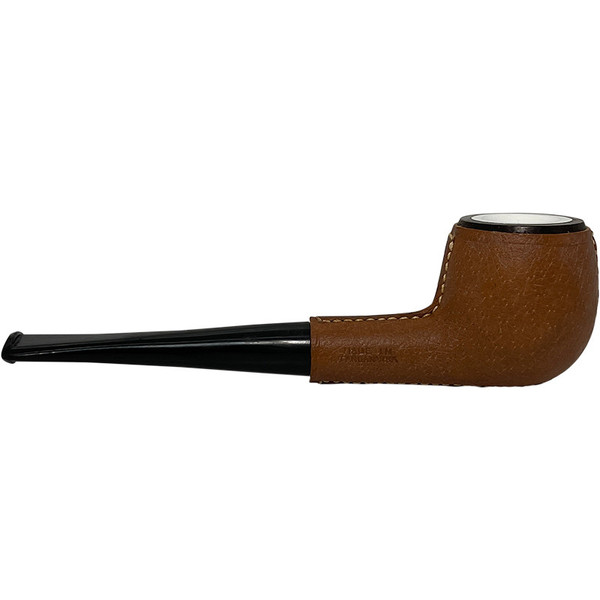 Kiko Leather Wrap African Meerschaum Lined Pipe | Royal Meerschaum