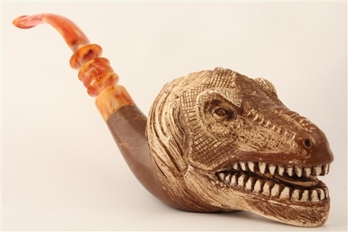 Special Hand Carved T-Rex Meerschaum Pipe - Buy Meerschaum Pipes on sale,  Tobacco Pipes on Sale