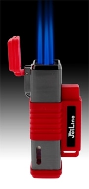 JetLine New York Triple Torch Cigar Lighter Red- Buy Meerschaum