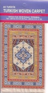 【500円引きクーポン】 Pipe Woven Turkish Miniature Carpet Ivory Blue Yellow - 洋書