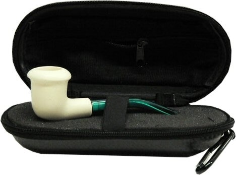 Meerschaum Pipe ミアシェルム パイプ 海泡石 専用ケース付 Mini Hand Carved Calabash Meerschaum Pipe & Hard Case - Buy