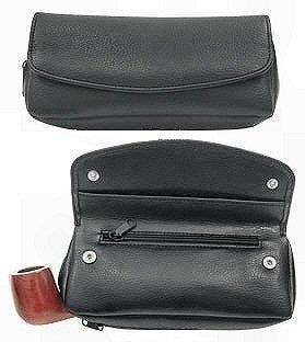 rubber tobacco pouch Combination Pipe & Nice Size Special Rubber Lined Tobacco Pouch
