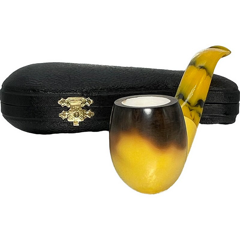 Deluxe Lee Van Cleef Calcined Meerschaum Pipe Set | Royal