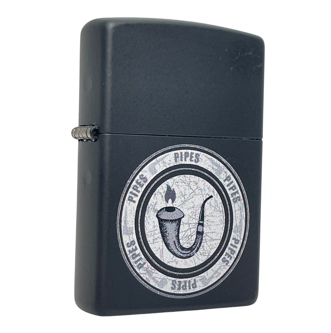 Zippo Black Matte Emblem Pipe Lighter | Royal Meerschaum Pipes