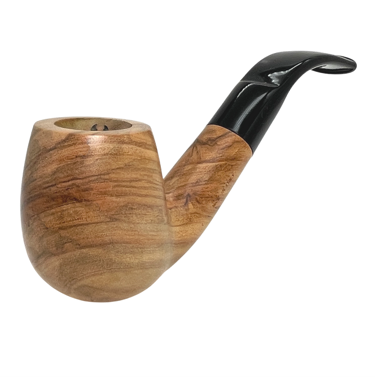 italian pipe tobacco 9mm Bent Stem Olive Wood Affordable Italian briar pipes at