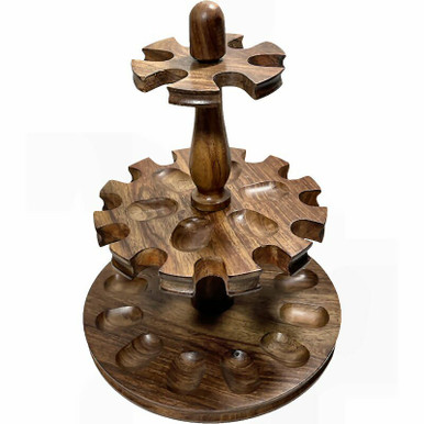 18 Pipe 2 Tier Wood Pipe Rack | Pipe Racks and Stands | Royal ...