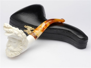 Meerschaum Pipes - Hand Carved Cavalier Meerschaum Pipe