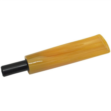 Amber Replacement Briar Pipe Stem - Bent