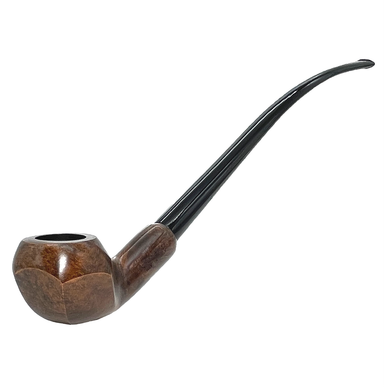 60‘s ヴィンテージ Stephan Chun メタル スカルプチャー Hexagon Italian Briar Churchwarden Pipe | Royal Meerschaum Pipes