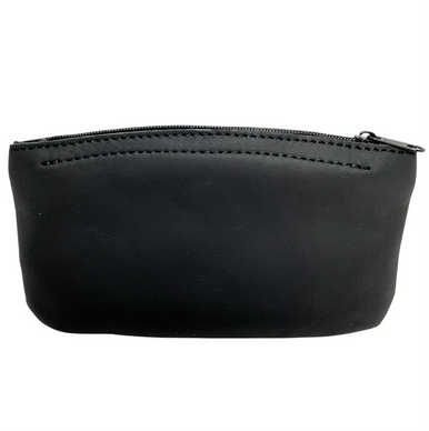 chewing tobacco pouch leather Genuine Leather Zipper Tobacco Pouch - Large
