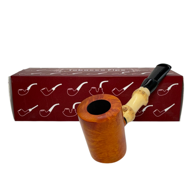 Muxiang Briar Wood Bamboo Stem Hammer Pipe | Royal Meerschaum Pipes