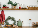 One-Weekend Floating Shelves for Holiday Dining Elegance