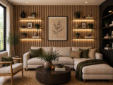 How Lighted Floating Shelves Replace Recessed Lighting in Living Rooms