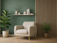 Spring Home Office Makeover with Slat Wall Panels