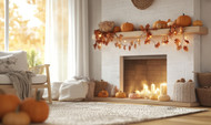 How to Style Your Floating Mantel with Autumn Charm
