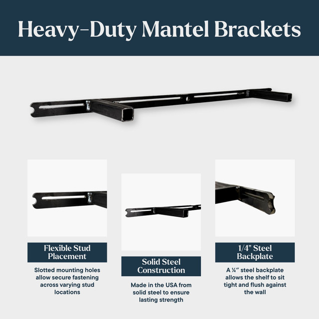 Poplar Lighted Mantel