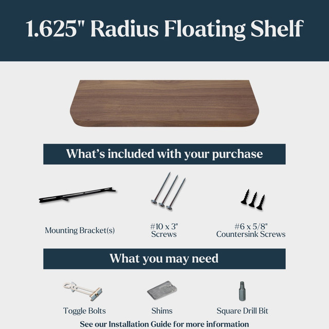 Poplar | 1 5/8” Thick | Radius Corners