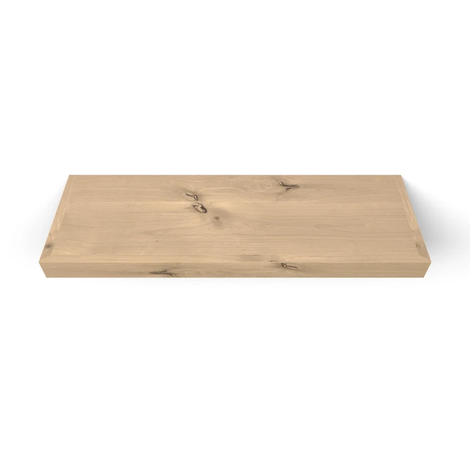 Rustic Alder LED Floating Shelf