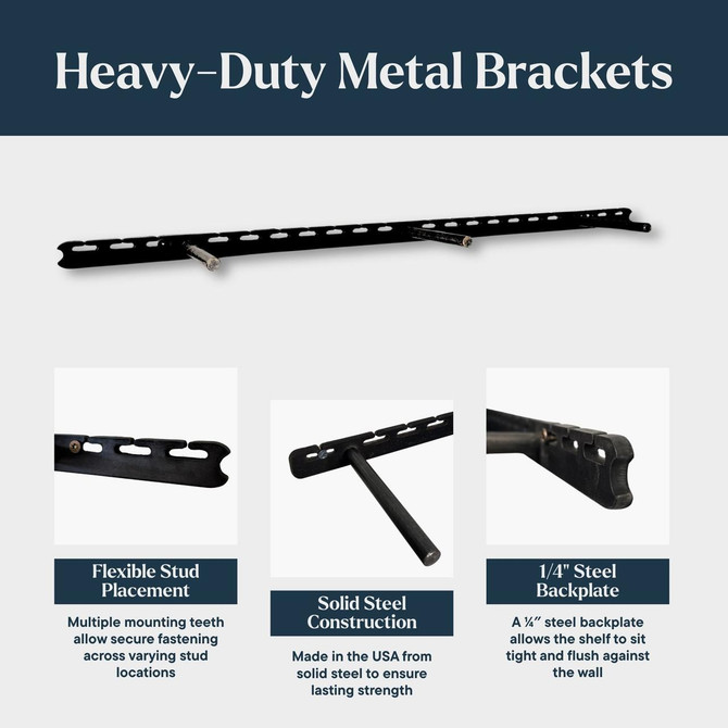 J Thomas Home Pine Floating Shelves 