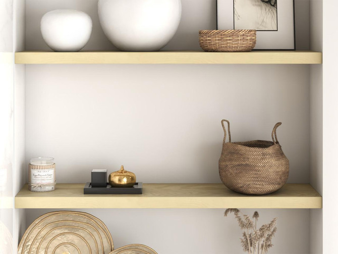 J Thomas Home Pine Floating Shelves 
