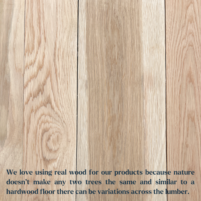 White Oak Finish Sample