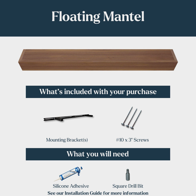 Walnut Mantel