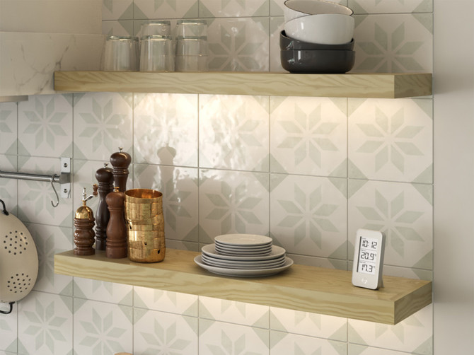 Pine 2" Thick Lighted Floating Shelves