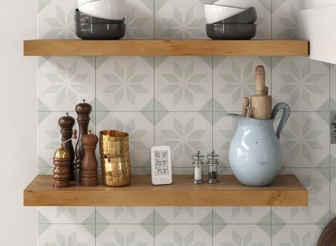 Rustic Alder 2" Thick Floating Shelves