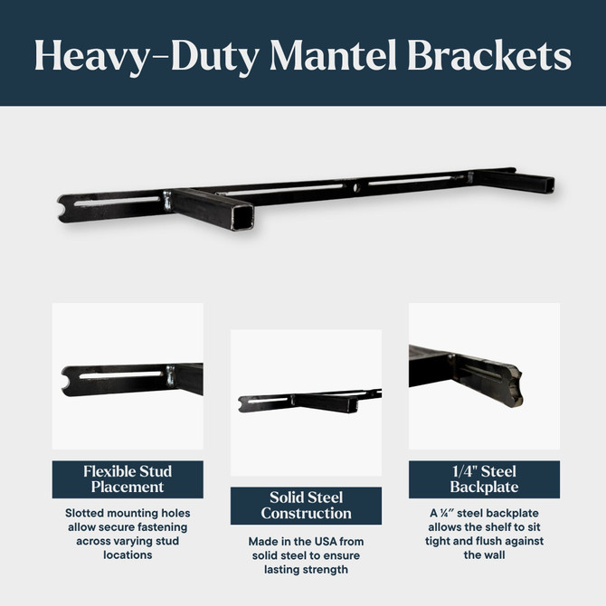 Poplar Lighted Mantel