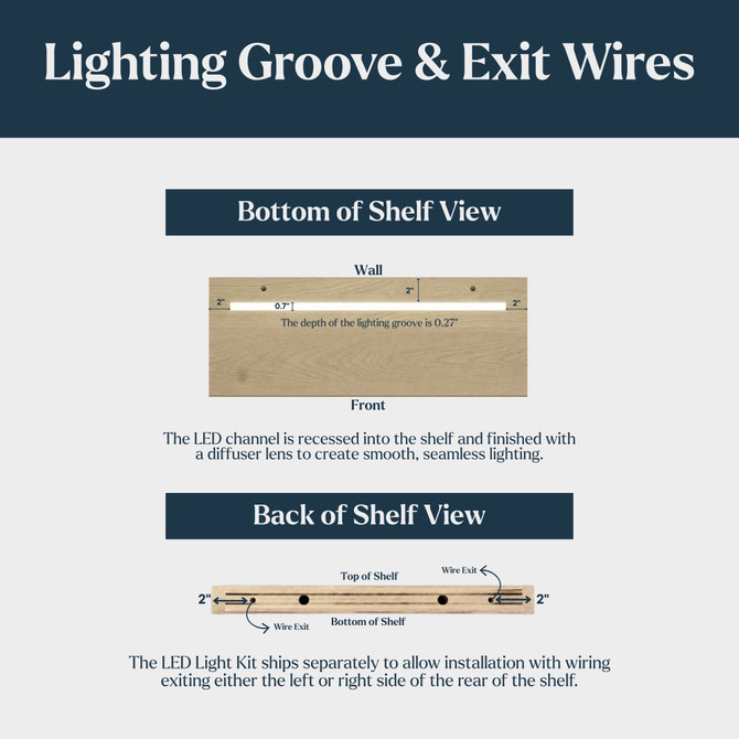 Maple Lighted Mantel